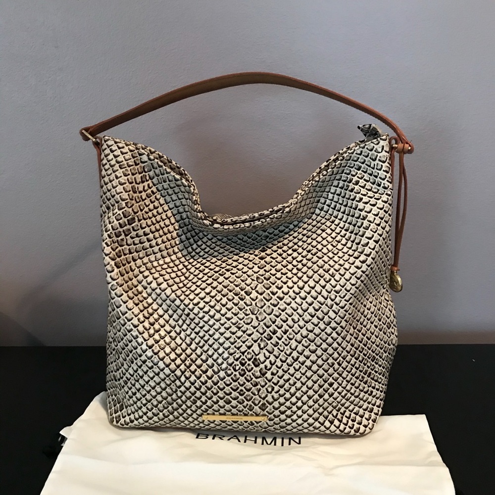 Brahmin Black java Collection Harrison Hobo